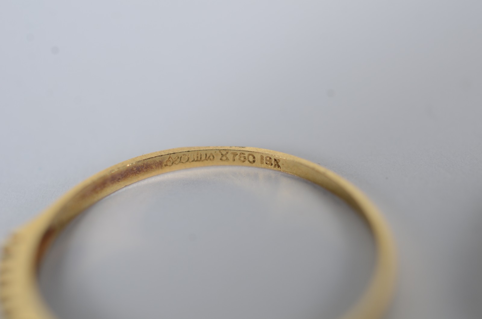 Três anéis de ouro 18k com pedras, aros 16. (Por motivos de segurança... - foto 6 de 8
