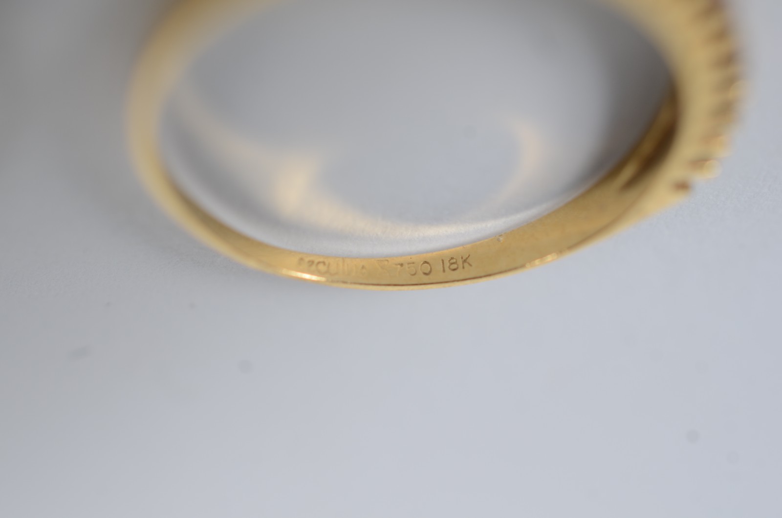 Três anéis de ouro 18k com pedras, aros 16. (Por motivos de segurança... - foto 8 de 8