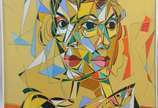 Henri Carrières (1947), Figuras - Óleo sobre tela.