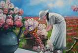 Manoel Costa (1943), Florista - Óleo sobre tela.