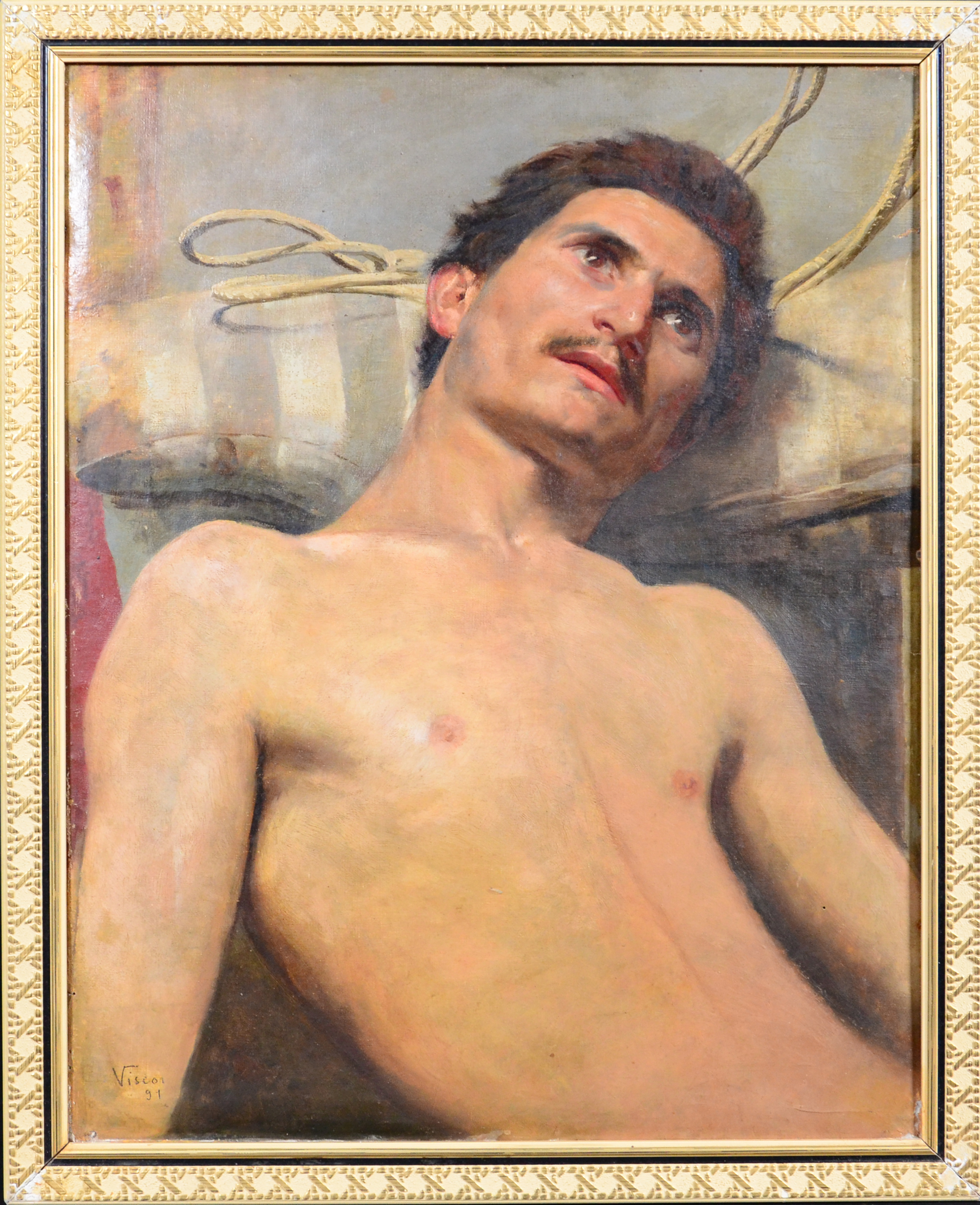 Eliseu Visconti (1866-1944), Figura masculina - foto 1 de 2