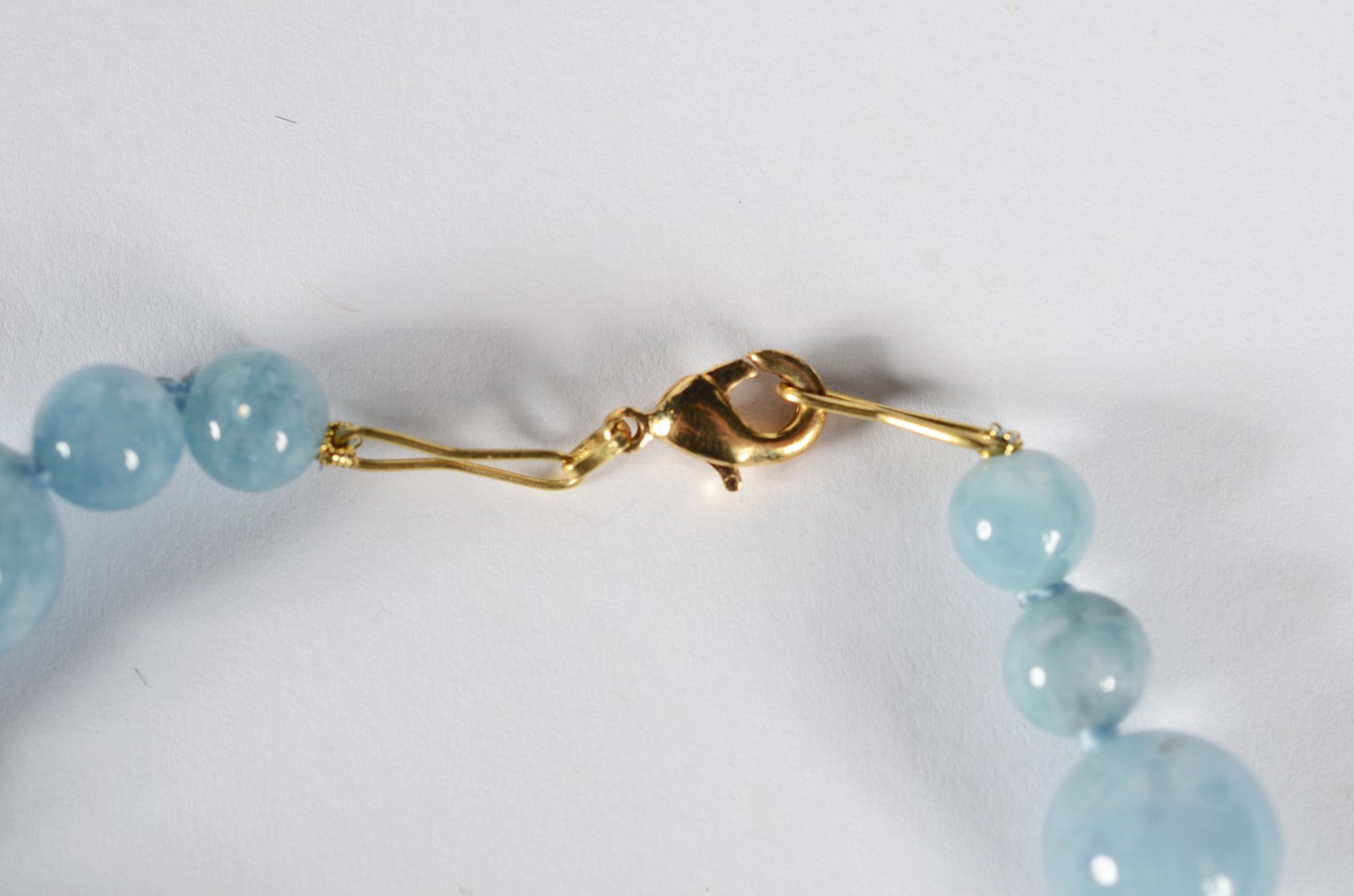 Pulseira de ouro 18 k., contraste 750 com bolas intercaladas com... - foto 3 de 4