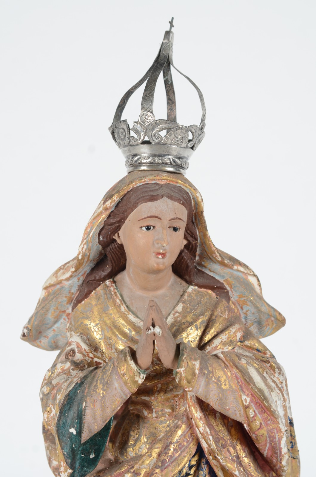 Nossa Senhora Da Conceição - Imagem de madeira policromada, coroa de... - foto 3 de 11