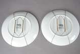 Chica Boom - Seis pratos de porcelana Germer co... - Chica Boom - Seis pratos de porcelana Germer comemorativos do centenário da artista Carmem Miranda, design Alberto Camarero, datado 2007.