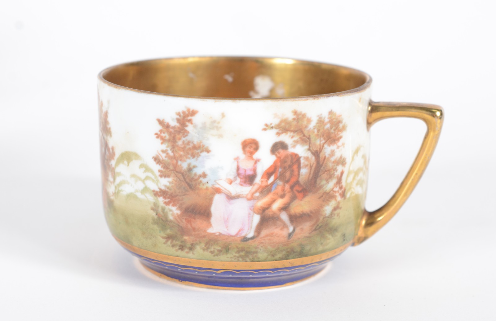 Serviço de chá de porcelana tcheca composto de: bule, leiteira (fio... - foto 8 de 11