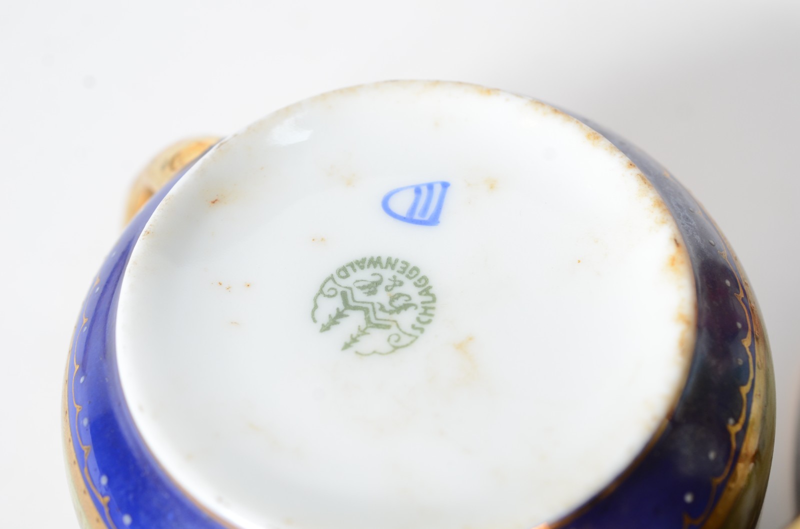 Serviço de chá de porcelana tcheca composto de: bule, leiteira (fio... - foto 11 de 11