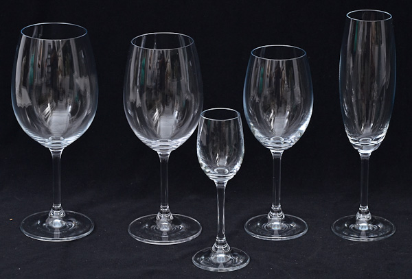 Serviço de cristal tcheco liso comp.de 6 flutes para champagne, 6...