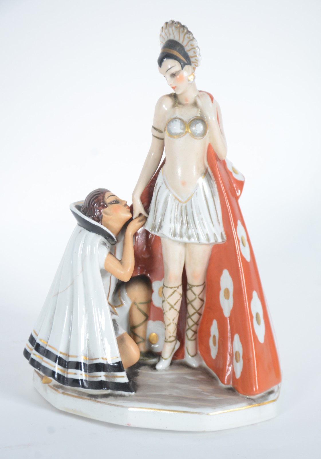 Duas peças diversas, sendo: rosto feminino de cerâmica japonesa... - foto 6 de 11