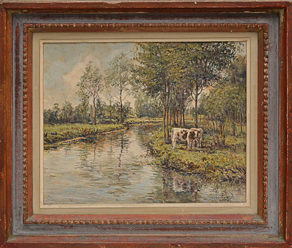 VAN DIJK - Verão no campo, Beekbergen, Holanda - 1950 - osm - 32 x 40