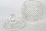 Conjunto composto de: 5 colheres de café, uma c... - Conjunto composto de: 5 colheres de café, uma colher de açúcar de prata e bowl de cristal. Total: 7 peças.