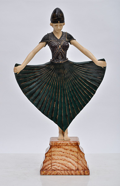 Escultura de resina réplica de CHIPARUS, repres.jovem bailarina...