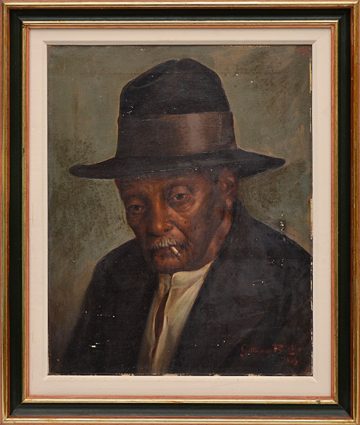 GUTMAN BICHO - Preto velho - dat.1919 - ost - 50 x 40