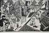 Djanira (1914-1979), Colheita de café - Gravura em metal. Prova do Artista. Assinada.