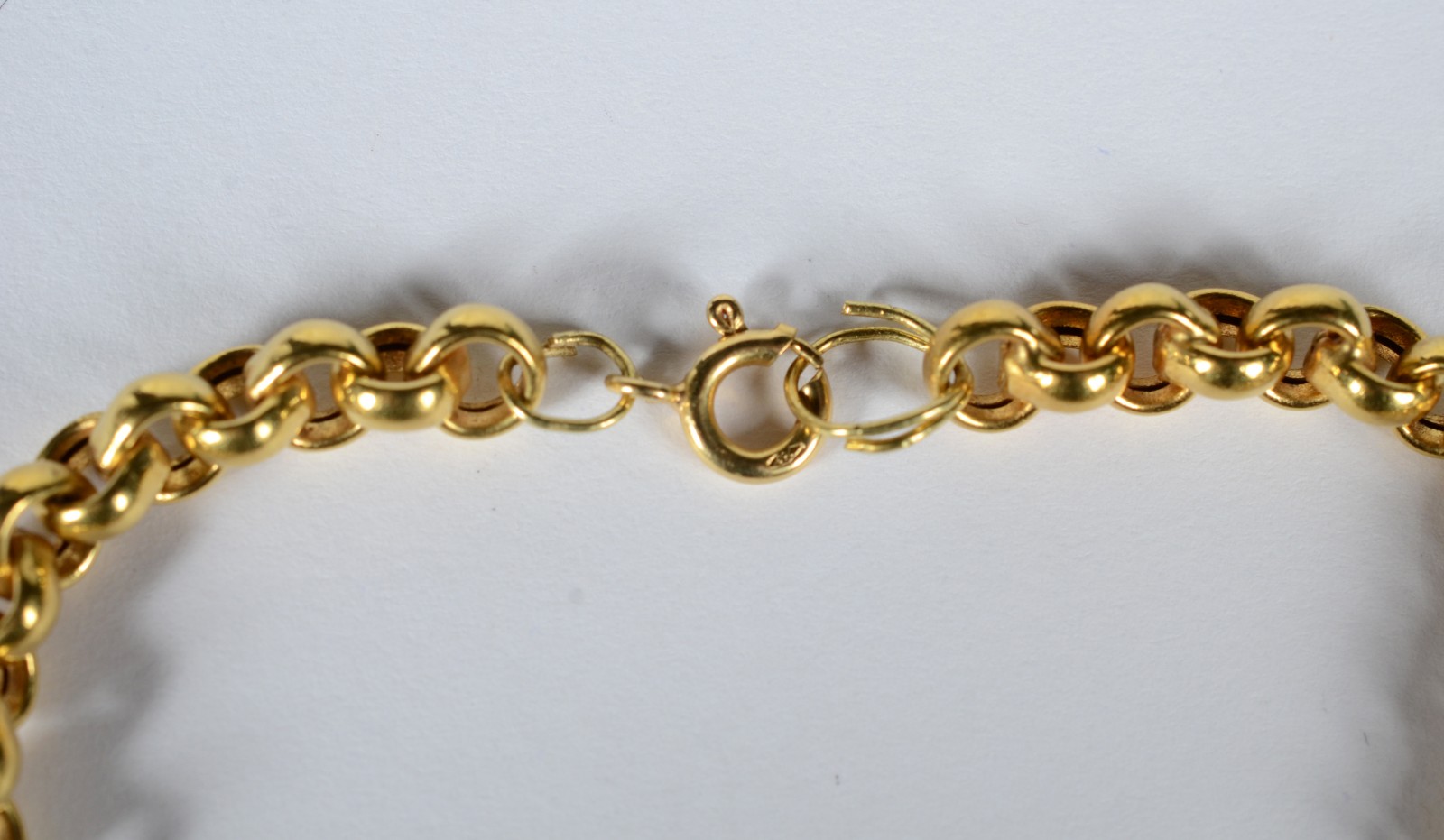 Pulseira de ouro 18 k, contraste 750 feitio elos portugueses. (Por... - foto 3 de 7