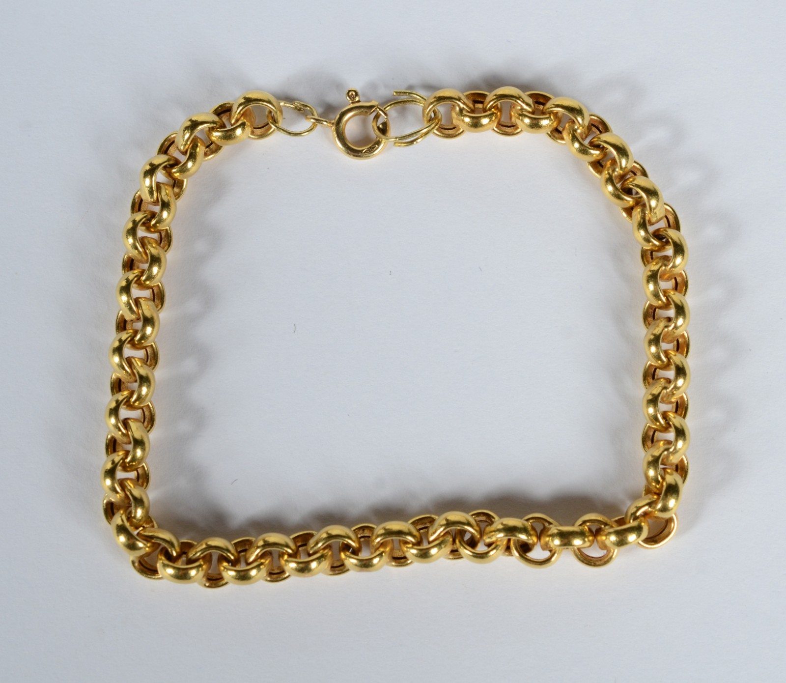 Pulseira de ouro 18 k, contraste 750 feitio elos portugueses. (Por... - foto 4 de 7