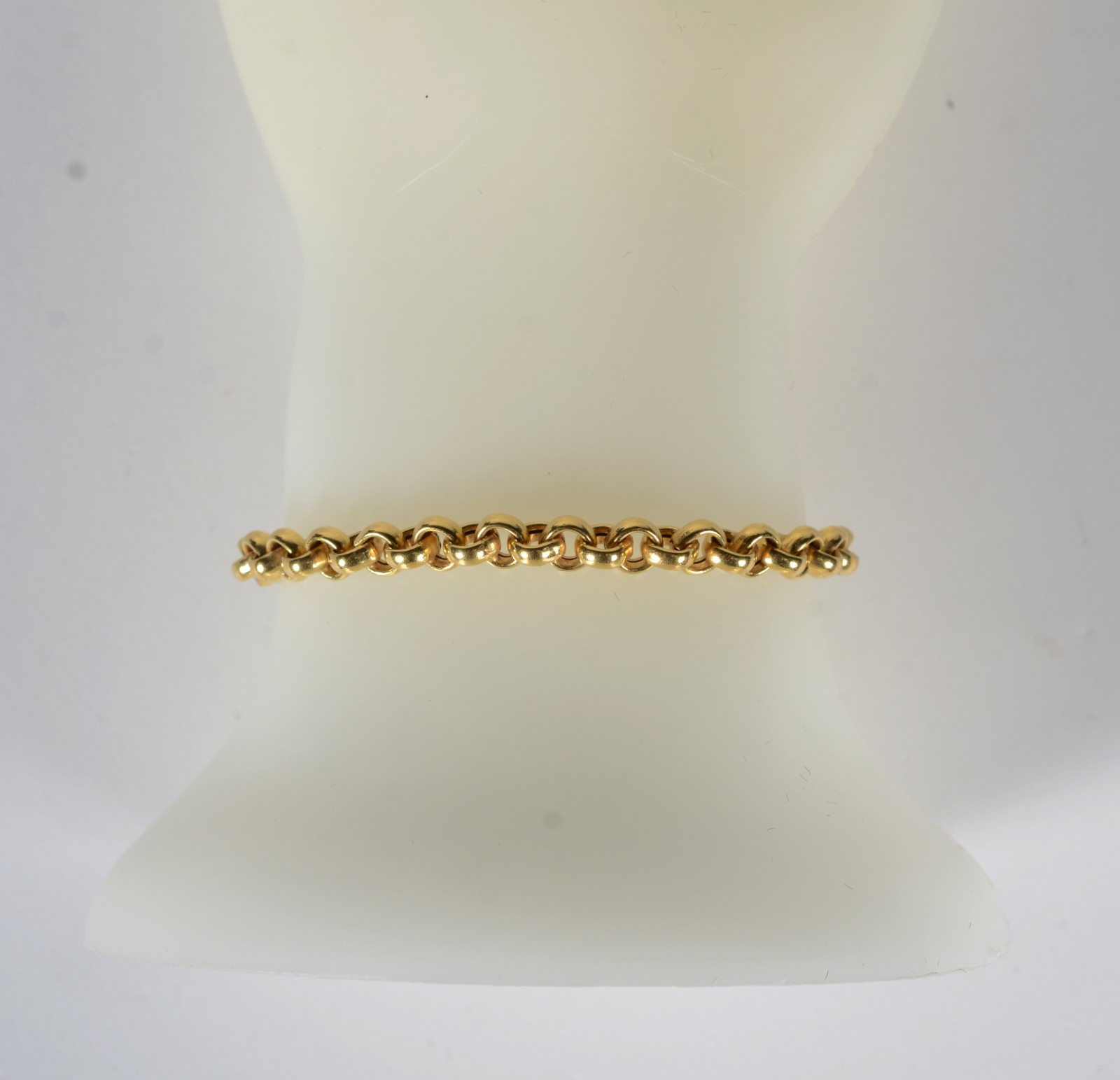 Pulseira de ouro 18 k, contraste 750 feitio elos portugueses. (Por... - foto 7 de 7