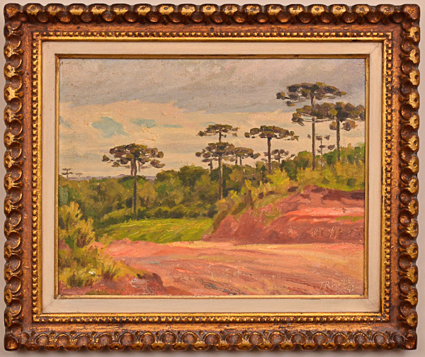 TRAPLE , Estanislau (1898 - 1958) - Paisagem com pinheiros - ost - 36...
