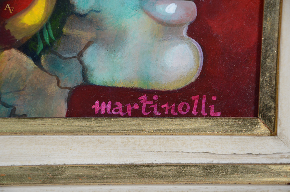 MARTINOLLI (1938) - "Sentimento humano" - ose - 20 x 26... - foto 2 de 3