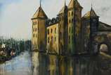 ANTONIO ALVES COELHO, Le Chateau De Doorwerth - Óleo sobre tela - datado 1992.
