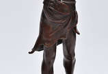 Estatueta de bronze repres. Menino (sem os braços) - Estatueta de bronze repres. Menino (sem os braços)
