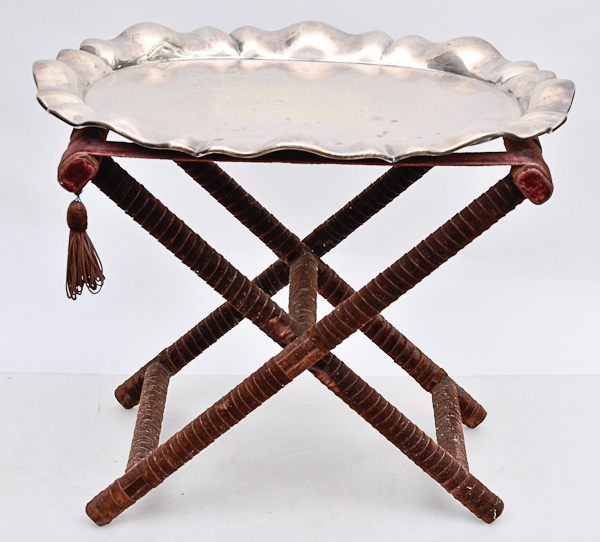 Bandeja de prata Sterling Mexicana, borda ondulada med. 56 x 42...