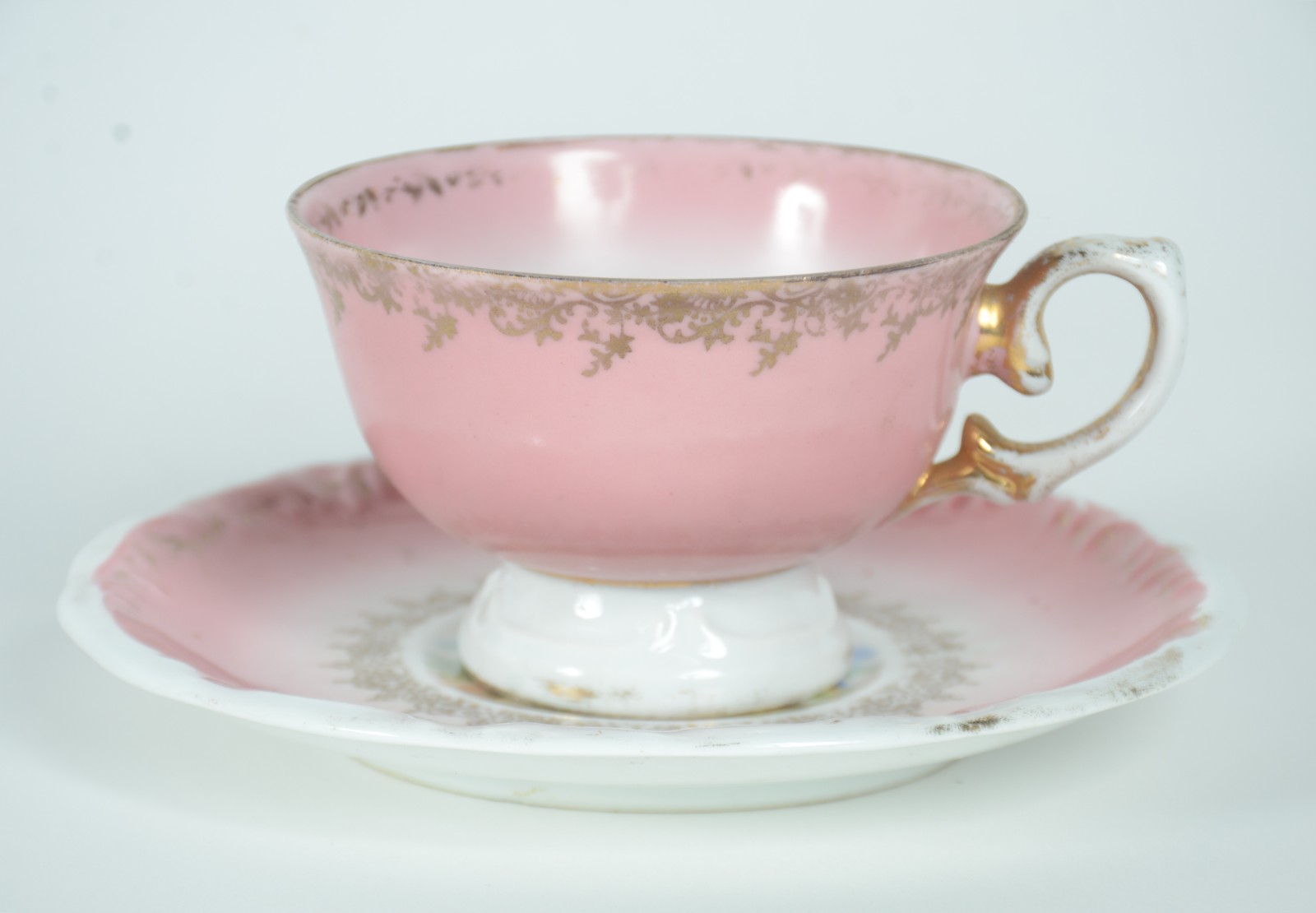 Serviço de chá de porcelana Dom Pedro, decorado com cenas românticas... - foto 5 de 11