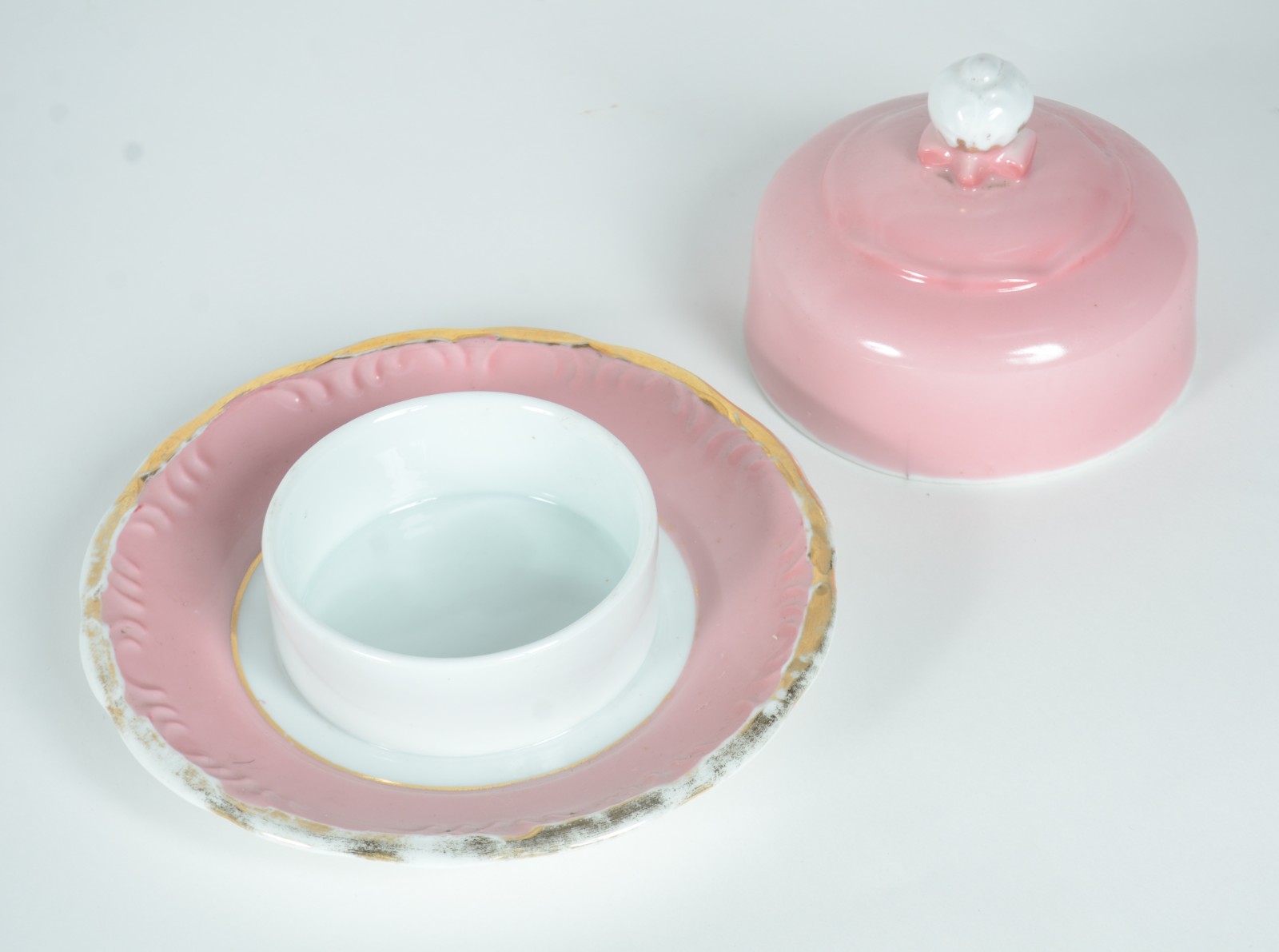 Serviço de chá de porcelana Dom Pedro, decorado com cenas românticas... - foto 7 de 11