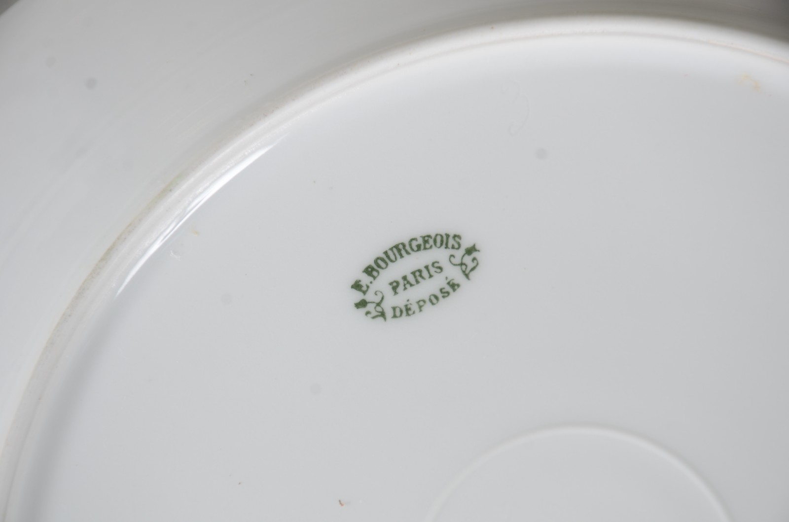 Aparelho de jantar e café de porcelana francesa E. Bourgeois, na cor... - foto 4 de 11