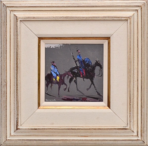 ROMANELLI - Dom Quixote - datado 1978 - ose - 20 x 20