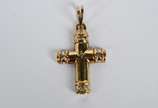 Crucifixo de ouro 18 k, contraste 750  cravejad... - Crucifixo de ouro 18 k, contraste 750  cravejado com brilhante. (Por motivos de segurança a peça não se encontra na loja)