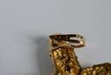 Crucifixo de ouro 18 k, contraste 750  cravejad... - Crucifixo de ouro 18 k, contraste 750  cravejado com brilhante. (Por motivos de segurança a peça não se encontra na loja)