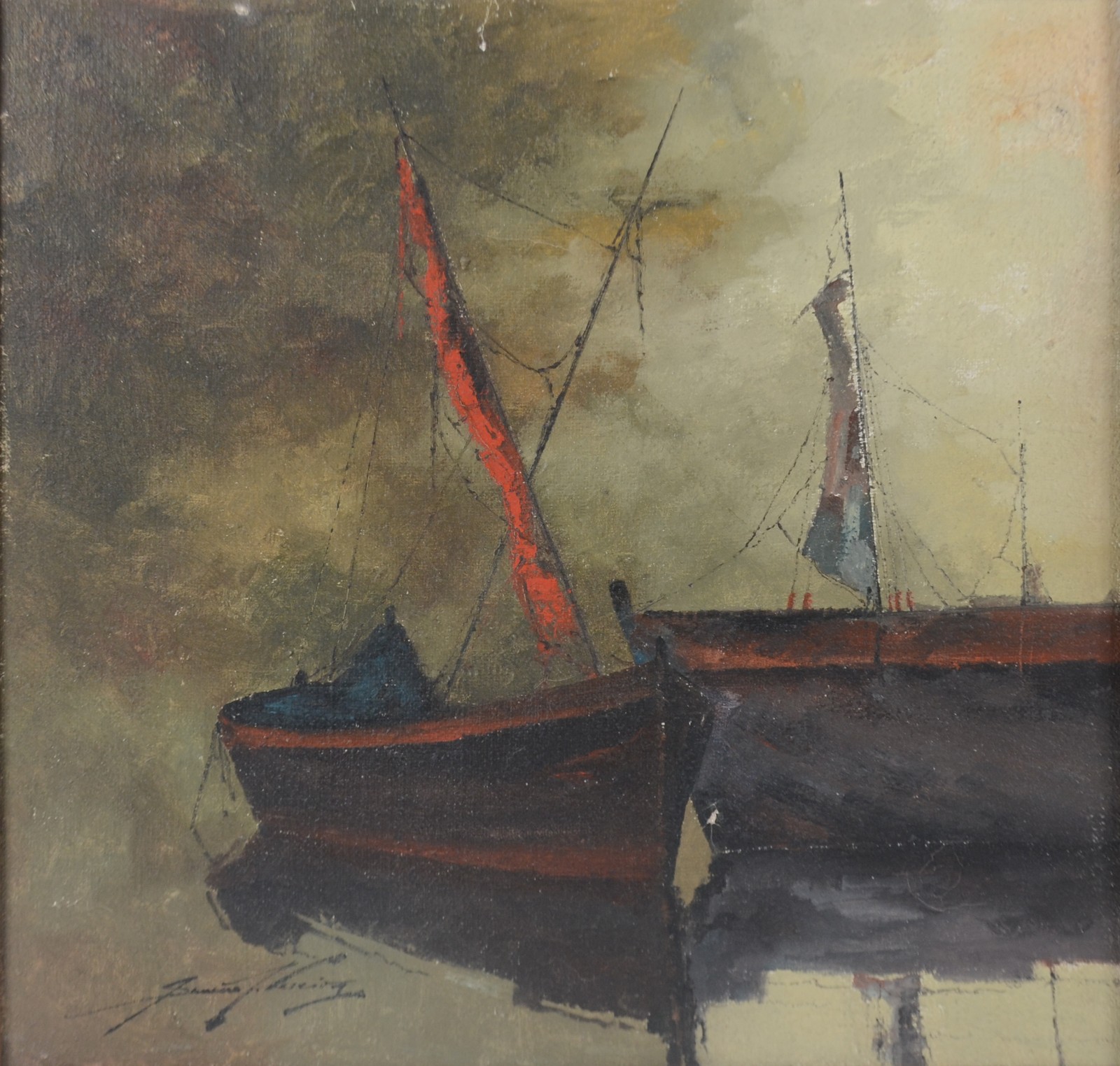 Sansão Pereira (1919-2014), Marinha com Barco - foto 1 de 7