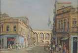 José Maria de Almeida (1906-1955), Rua Marangua... - Óleo sobre tela. Datado e localizado Rio, 1962.