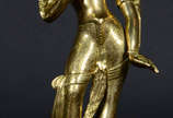 Estatueta de bronze  representando  deusa taila... - Estatueta de bronze  representando  deusa tailandesa 
