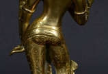 Estatueta de bronze  representando  deusa taila... - Estatueta de bronze  representando  deusa tailandesa 
