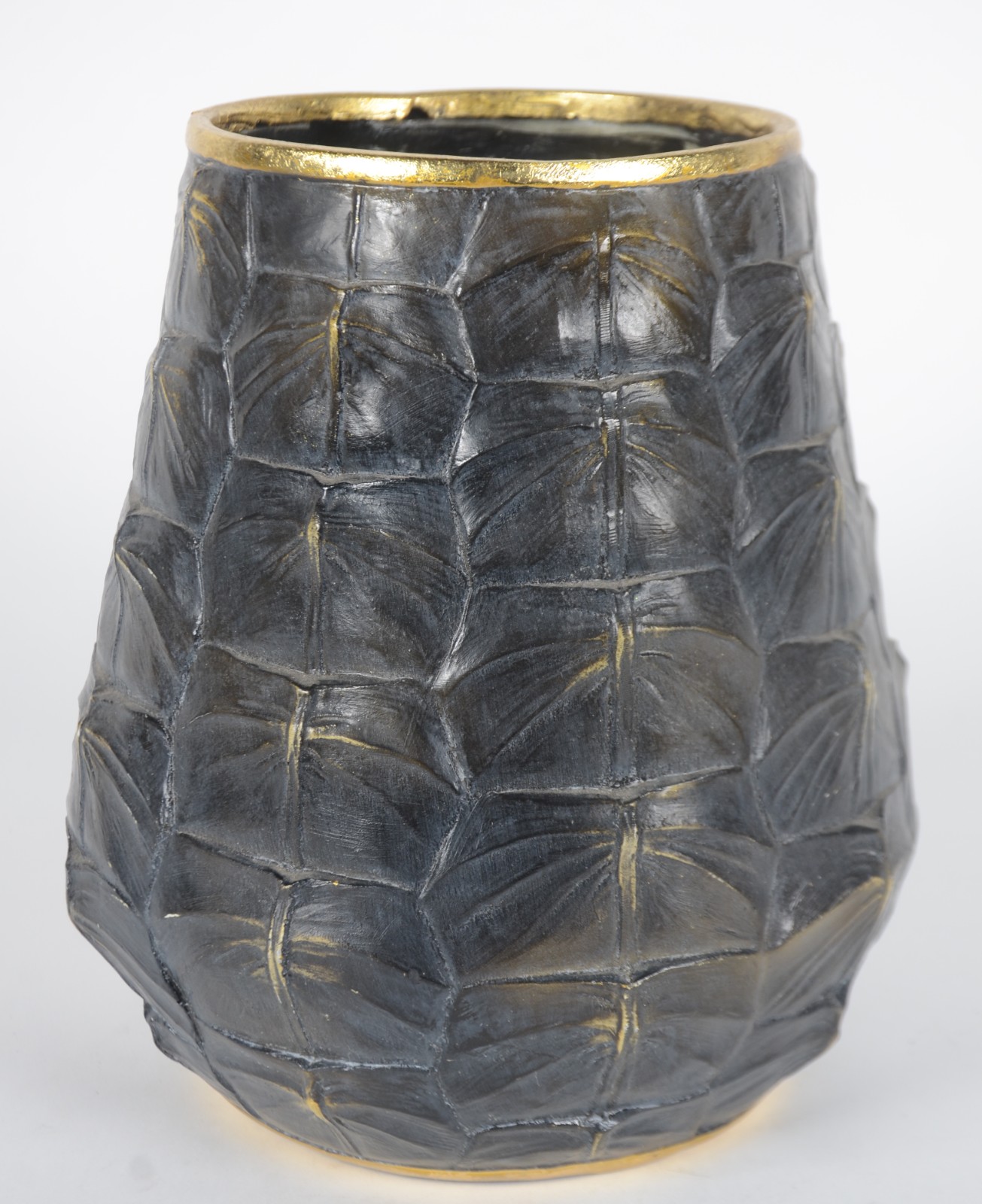 Vaso decorativo de resina "casco de tartaruga". - foto 1 de 5