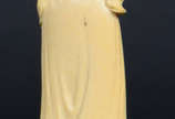 Estatueta de marfim representando gueixa  - Estatueta de marfim representando gueixa 