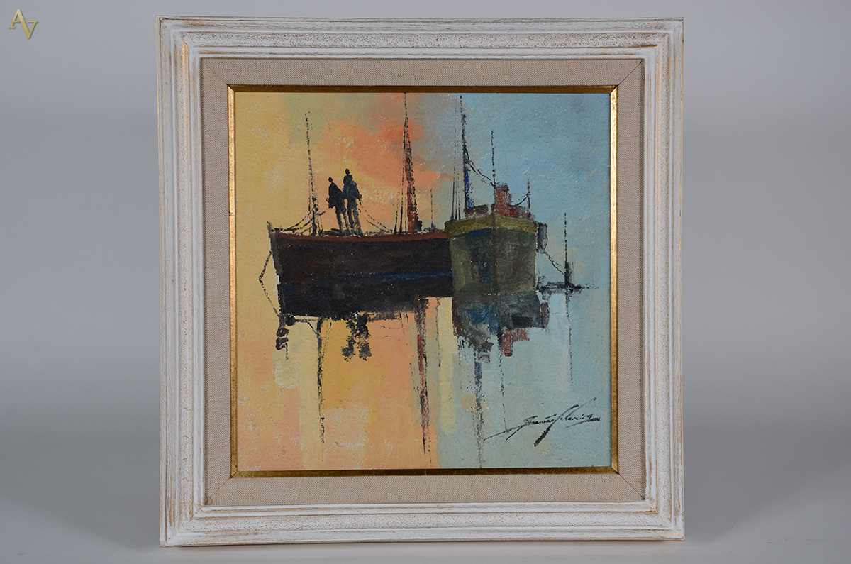 SANSÃO PEREIRA (1926 - 2014) - Marinha - ost - 50 x 50 - foto 1 de 3
