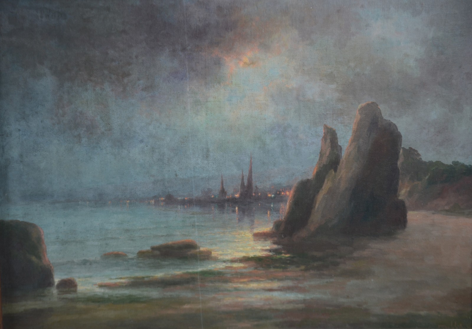 Francisco Coculilo (1893-1971), Paisagem ao luar - foto 1 de 5