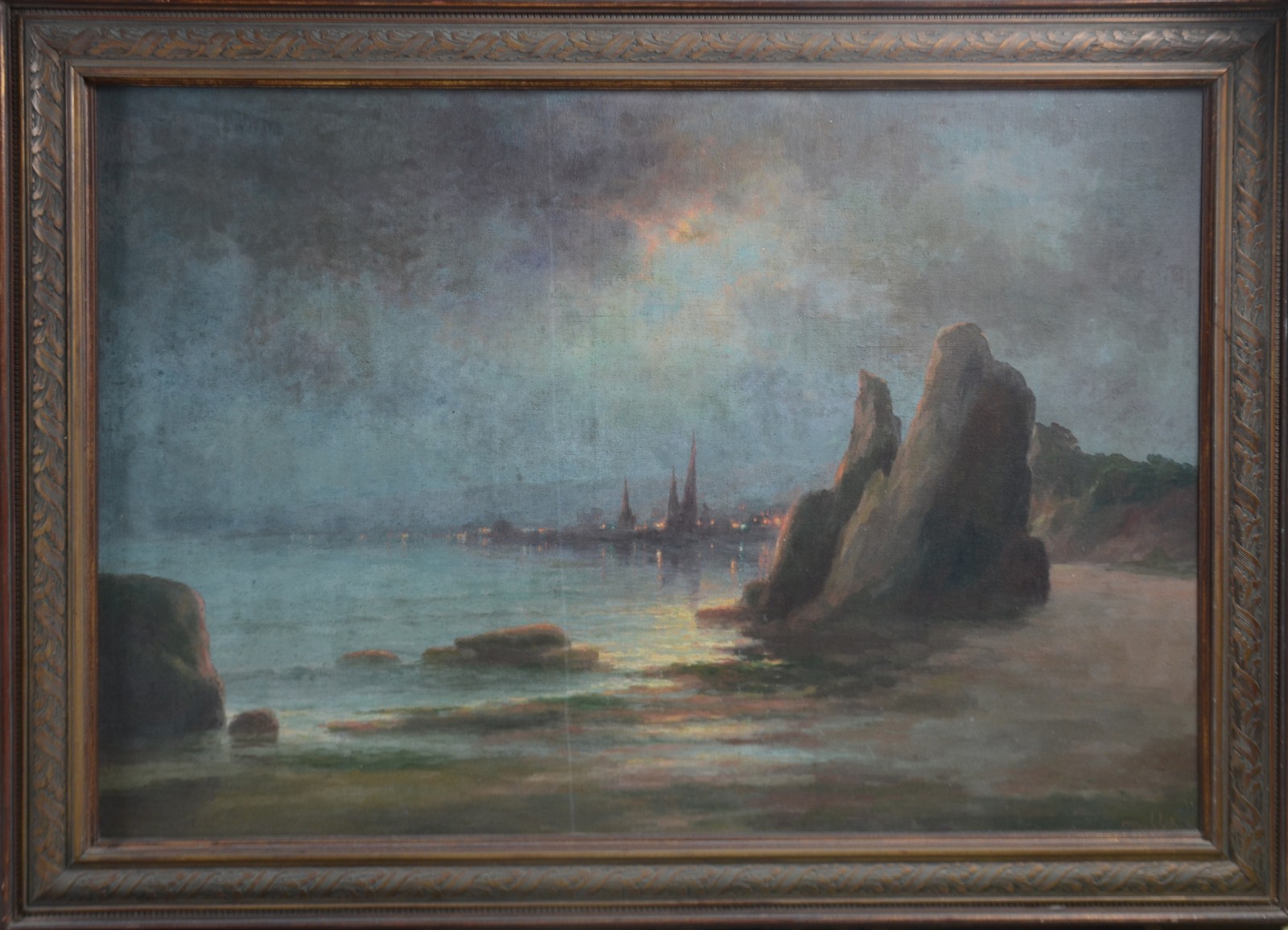 Francisco Coculilo (1893-1971), Paisagem ao luar - foto 2 de 5