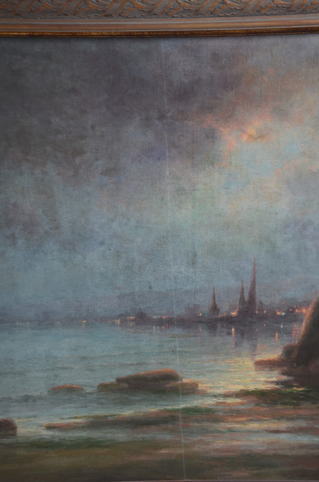Francisco Coculilo (1893-1971), Paisagem ao luar - foto 4 de 5
