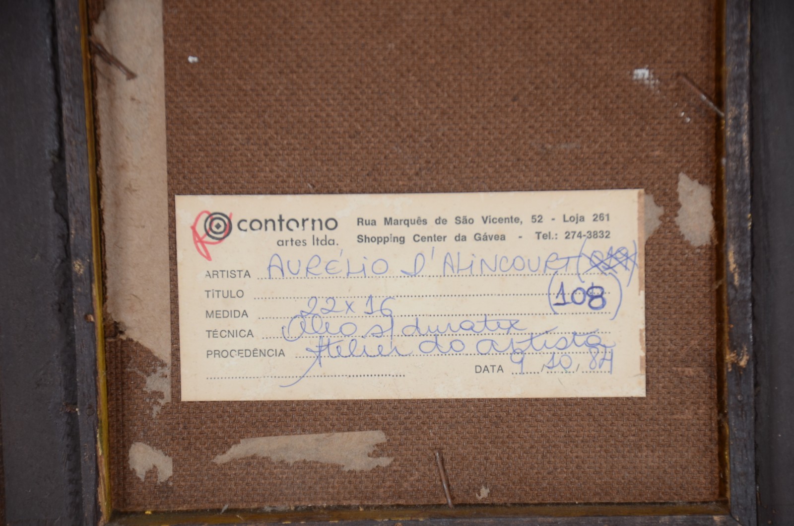  Aurélio D'Alincourt (1919-1990), Nú feminino - foto 5 de 6