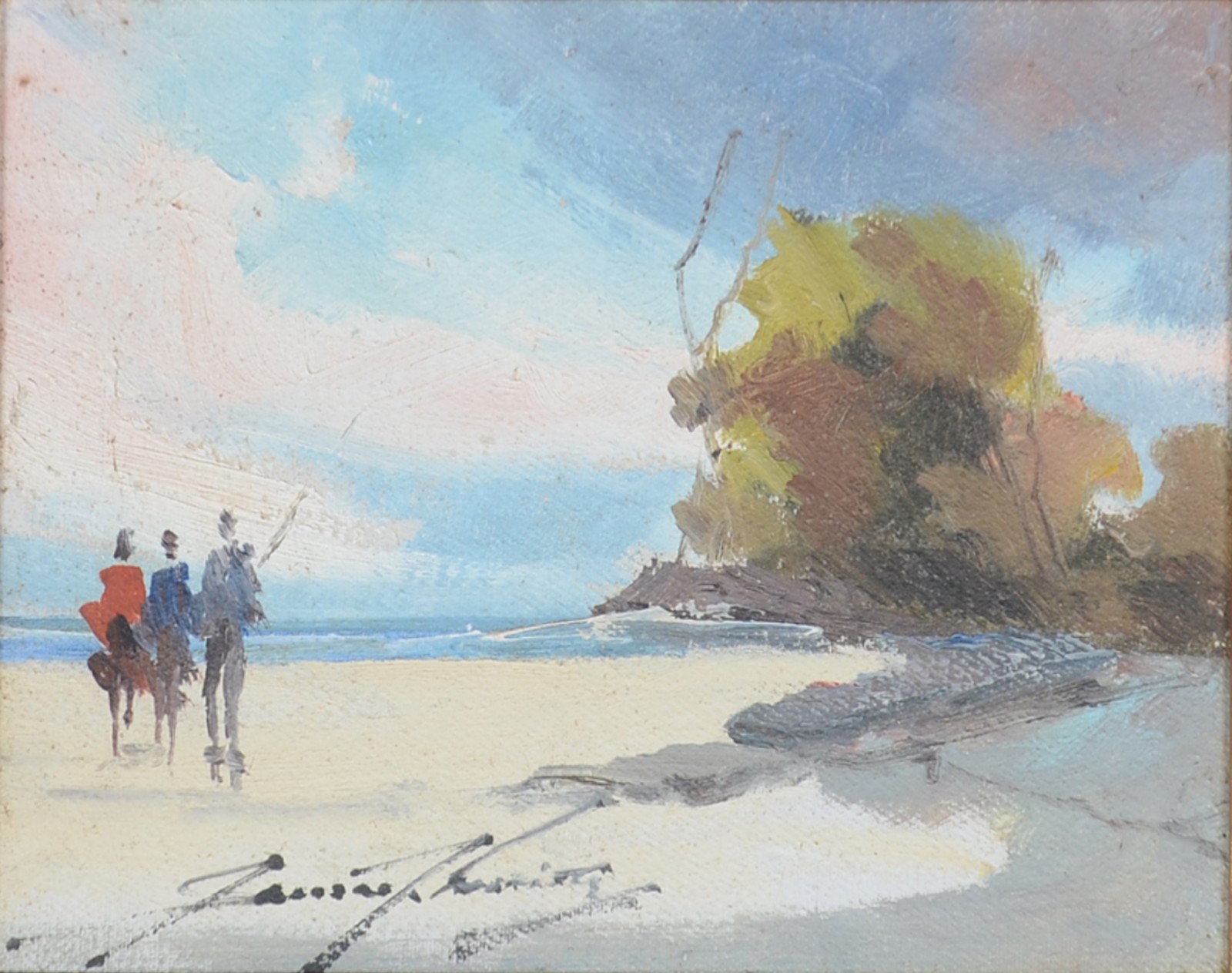 Sansão Pereira (1919-2014), Praia com figuras - foto 1 de 4