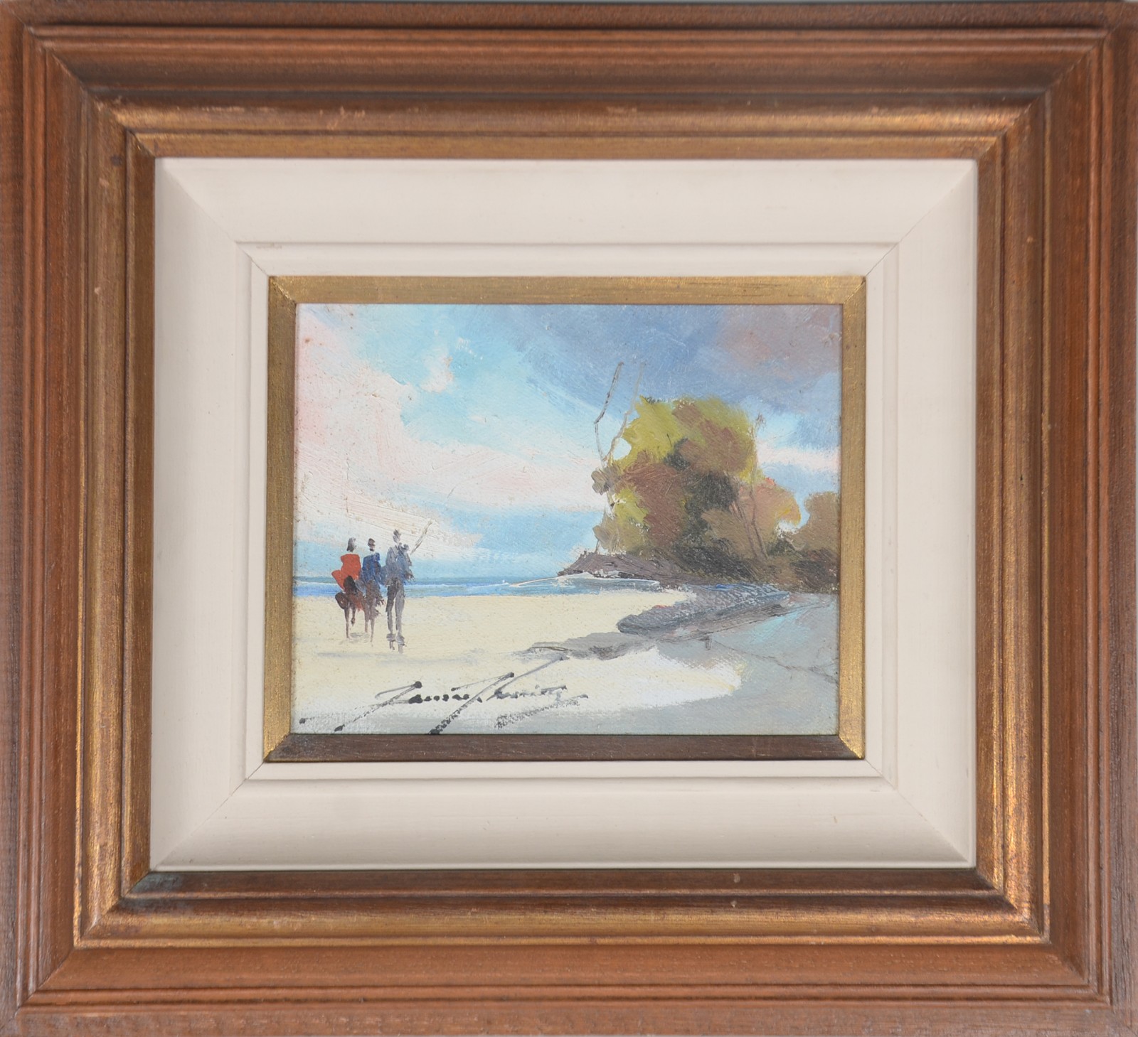 Sansão Pereira (1919-2014), Praia com figuras - foto 2 de 4