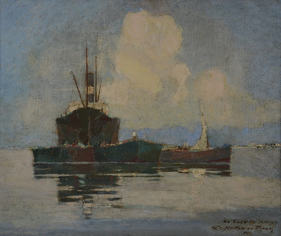 HEITOR DE PINHO (1897 - 1968) - Marinha - ost - 38 x 46 (moldura com... - foto 2 de 3