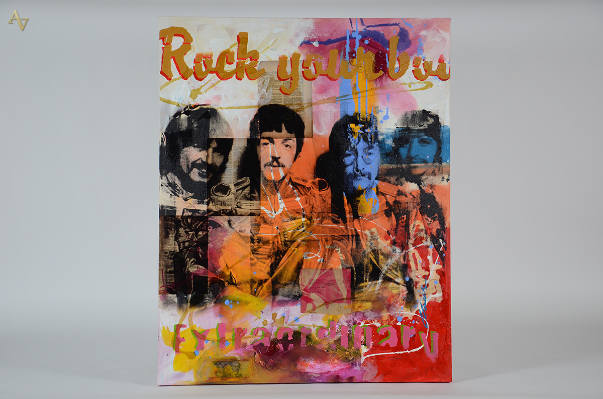 CLAUS COSTA (1971) - The Beatles - técnica mista - 90 x 113 - foto 1 de 4
