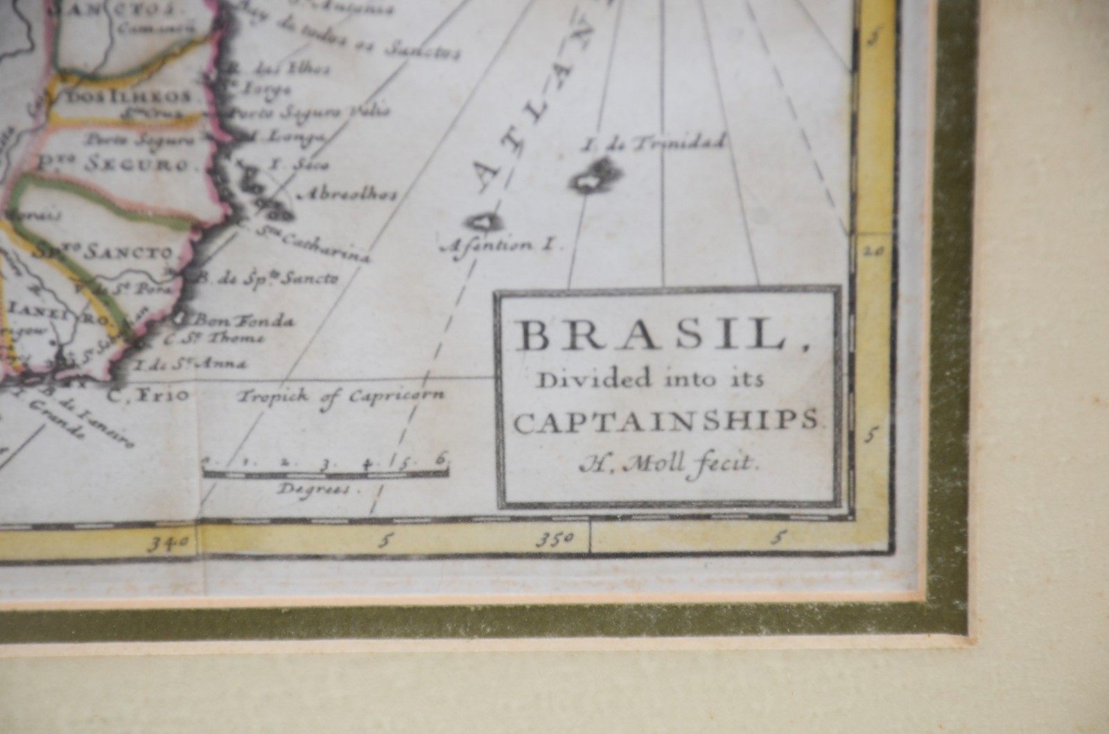 Dois antigos mapas, sendo um do Brasil e outro de Portugal. - foto 8 de 10