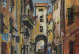José Maria de Almeida (1906-1955), Via antiga - Óleo sobre tela. Localizado Itália.