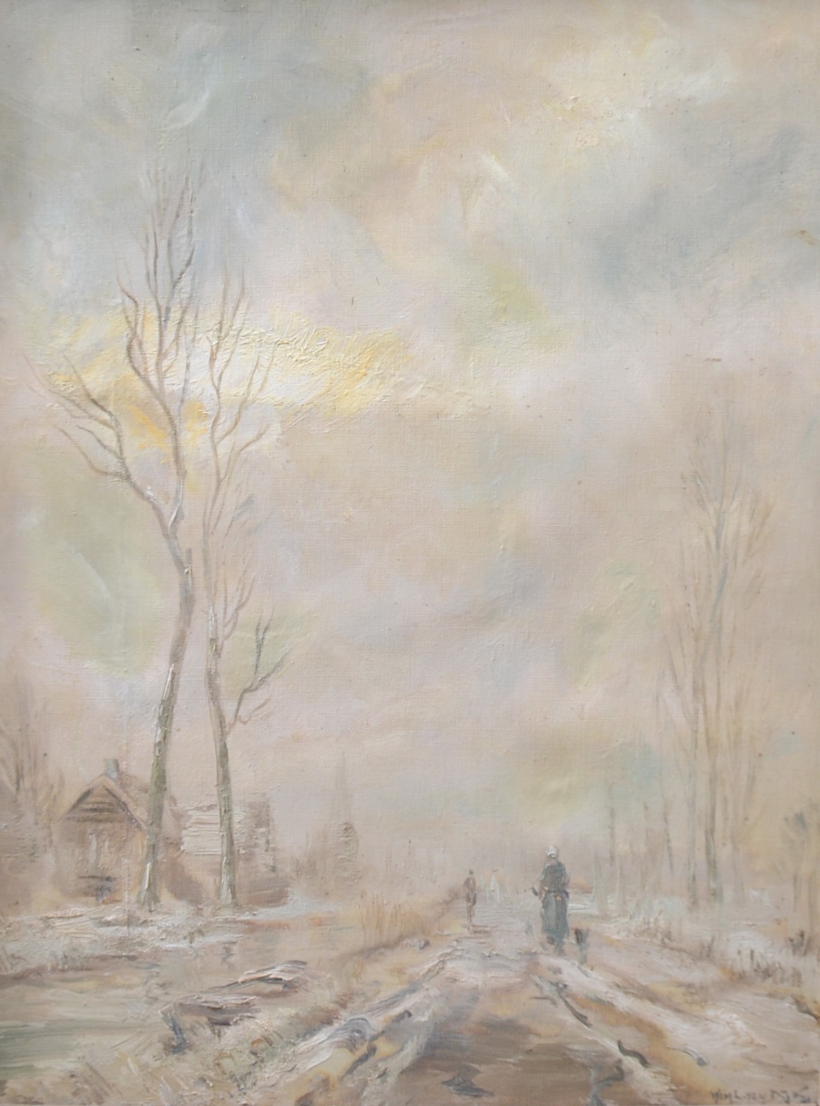 Win Van Dijk (1915-1990), Paisagem de inverno - foto 1 de 5
