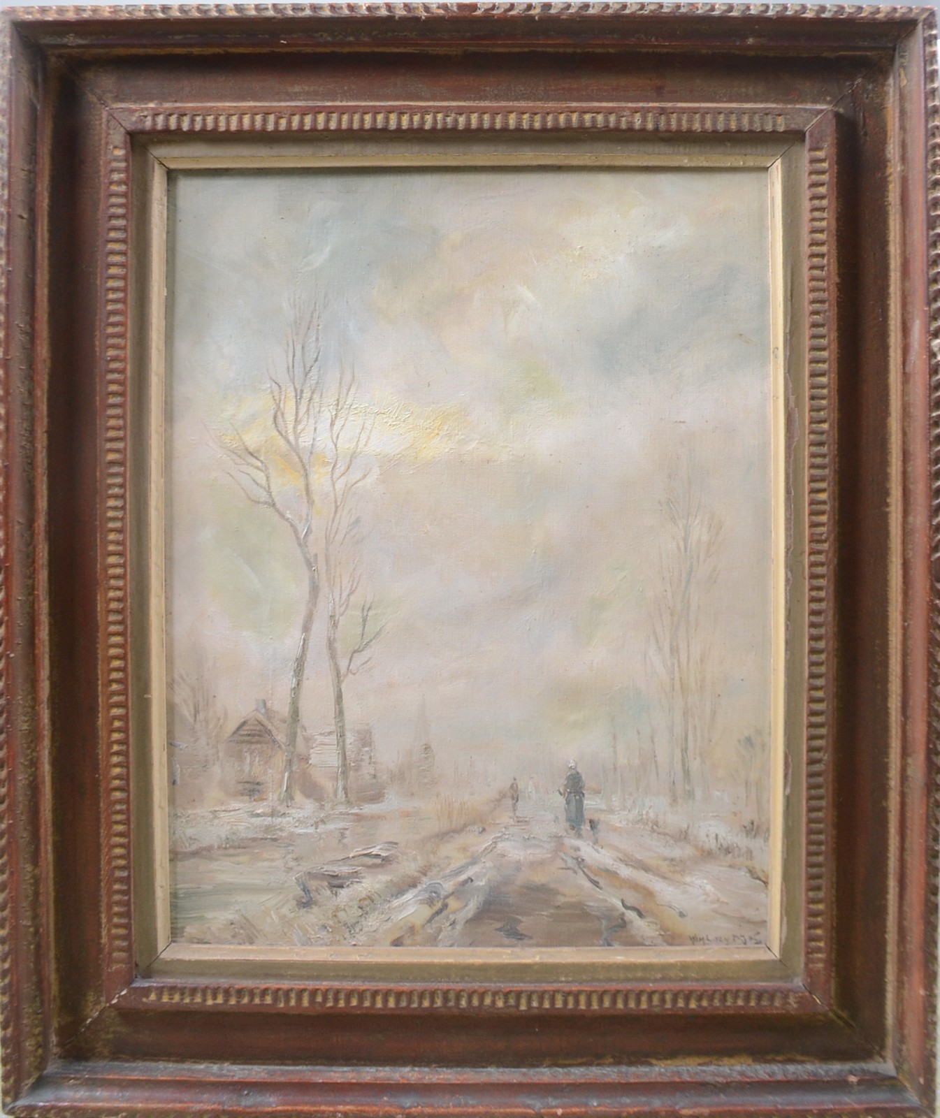 Win Van Dijk (1915-1990), Paisagem de inverno - foto 2 de 5